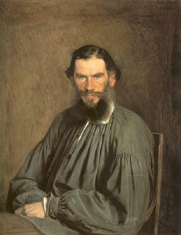 Kramskoy, Ivan Nikolaevich Portrait of the Writer Leo Tolstoy Spain oil painting art